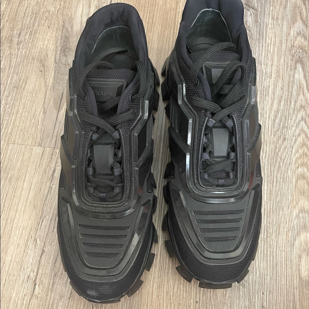 All black women’s Prada sneakers